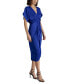 ფოტო #3 პროდუქტის Women's Aimee V-Neck Shirred-Front Dress