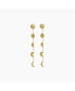 Sanctuary Project by Moon Phases Chain Earrings Gold