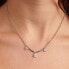Beautiful steel necklace with zircons Affinity BFF178