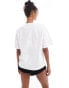 Armani Exchange all over logo printed t-shirt in white Optischweiß, XL - фото #3