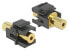 Фото #2 товара Delock 2x3.5mm - Black - Gold - 3.5mm - 3.5mm - Gold - 22.3 mm - 36.3 mm