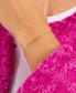 ფოტო #3 პროდუქტის Gold-Tone Hint of Shimmer Pendant Bracelet