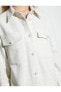 Фото #73 товара Gömlek Ceket Kapaklı Cepli İnci Düğmeli Metalik Sim Detaylı