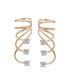 ფოტო #2 პროდუქტის Minimalist Triple Spiral CZ Wire Cartilage Ear Cuff Wrap Cubic Zirconia Helix Earring Rose Gold Plated.925 Sterling Silver