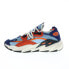 Фото #7 товара Fila Ray Tracer Evo 2 1RM02033-438 Mens Blue Leather Lifestyle Sneakers Shoes 9