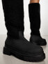 Фото #4 товара Public Desire Mason borg chunky knee boots in black