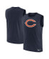 Фото #1 товара Men's Navy Chicago Bears Blitz Legend Muscle Perform Tank Top