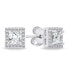 Фото #1 товара Dazzling silver earrings with clear zircons EA613W