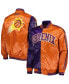 Фото #5 товара Men's Purple, Orange Phoenix Suns Fast Break Satin Full-Snap Jacket