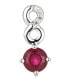 Фото #1 товара Beautiful silver necklace with ruby SP08339C (chain, pendant)