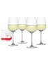 Style White Wine Glasses, Set of 4, 15.5 Oz