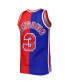 Men's Drazen Petrovic Blue, Red New Jersey Nets Hardwood Classics 1992-93 Split Swingman Jersey