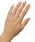 ფოტო #2 პროდუქტის Mixed Gemstone Double-Row Swirl Wave Ring in 14k Gold Over Sterling Silver