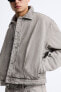 Фото #7 товара Укороченная джинсовая куртка со складками ZARA