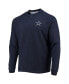 Фото #3 товара Men's Navy Dallas Cowboys Sunset Slub Raglan Henley Long Sleeve T-shirt