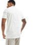 adidas Training three stripe t-shirt in off white