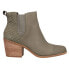 Фото #1 товара TOMS Everly Pull On Round Toe Booties Womens Green Casual Boots 10020213T-310