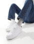 Tommy Jeans leather outsole trainers in white