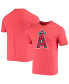 Men's Red Los Angeles Angels Weathered Official Logo Tri-Blend T-shirt