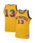 Фото #2 товара Men's Wilt Chamberlain Gold San Francisco Warriors 1962-63 Hardwood Classics Swingman Jersey