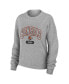 Women's Heather Gray Cincinnati Bengals Plus Size Knitted Tri-Blend Long Sleeve T-shirt and Pants Lounge Set