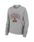 Фото #4 товара Women's Heather Gray Cincinnati Bengals Plus Size Knitted Tri-Blend Long Sleeve T-shirt and Pants Lounge Set