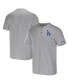 Фото #2 товара Men's Darius Rucker Collection by Heather Gray Los Angeles Dodgers Henley T-shirt