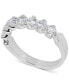 Фото #1 товара Certified Diamond Scalloped Ring (1 ct. t.w.) in 14k White Gold