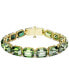 ფოტო #1 პროდუქტის Gold-Tone Color Octagon Crystal Flex Bracelet