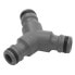 Фото #1 товара Соединитель для шланга GARDENA 3-way Y Coupling - Hose coupling - серый