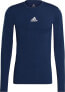 Фото #1 товара Термобелье мужское Adidas Компрессионная майка с длинным рукавом TECHFIT LS TOP GU7338 гранатовый S