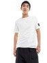 Calvin Klein Jeans regular badge t-shirt in white