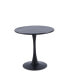 Фото #2 товара Modern Black Round Dining Table, 31.5" Diameter Solid Metal Base Coffee Table