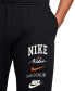 Фото #4 товара Men's Club Fleece Stacked Logo-Print Cuffed Pants