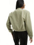 Фото #7 товара Stradivarius tailored bomber jacket in khaki