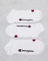 Champion 3 pack trainer socks in white