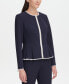 ფოტო #1 პროდუქტის Women's Zip-Front Peplum Jacket