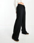 ASOS DESIGN pull on trouser in black stripe