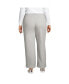 ფოტო #2 პროდუქტის Plus Size High Rise Serious Sweats Wide Leg Sweatpants