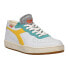 Фото #2 товара Diadora Mi Basket Row Cut Tennis Lace Up Mens White Sneakers Casual Shoes 17854