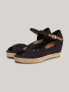 Peep-Toe Mid-Heel Platform Espadrille