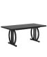 Executive Desk, 63 inch Large Modern Computer Desk with Metal Geometric Base, Conference Table for 4-6 People - фото #1