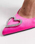 Фото #6 товара Туфли Monki Pink Strass Heart Heels