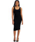 ფოტო #1 პროდუქტის Petite Scoop-Neck Sleeveless Jersey Midi Dress, Created for Macy's