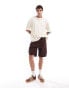 Фото #2 товара ASOS DESIGN oversized heavyweight t-shirt in beige texture