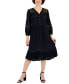 Фото #1 товара Women's Lace-Trim Dress, Created for Macy's