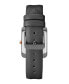 Фото #1 товара Women's Quartz Square Black Faux Leather Band Watch, 29mm