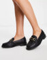 Фото #1 товара River Island chain detail loafer in black