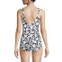 Фото #10 товара Women's Long Scoop Neck Soft Cup Tugless Sporty One Piece Swimsuit Print