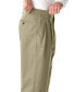 Фото #3 товара Big & Tall Wrinkle-Free Double-Pleat Pant With Side-Elastic Waist